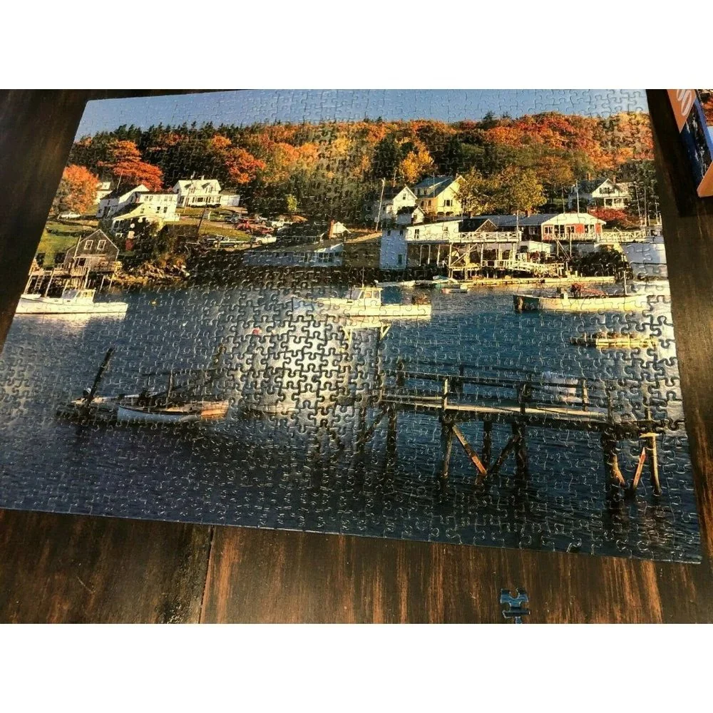 Milton‎ Bradley Big ben jigsaw puzzle 1000 pc Vintage 1995 4962-13 New Harbor ME